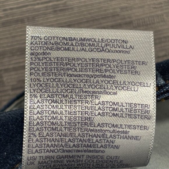 NYDJ Sheri Slim Jeans Womens 16W 36x30 Blue Straight Leg Lift Tuck Tech Denim - Picture 14 of 16